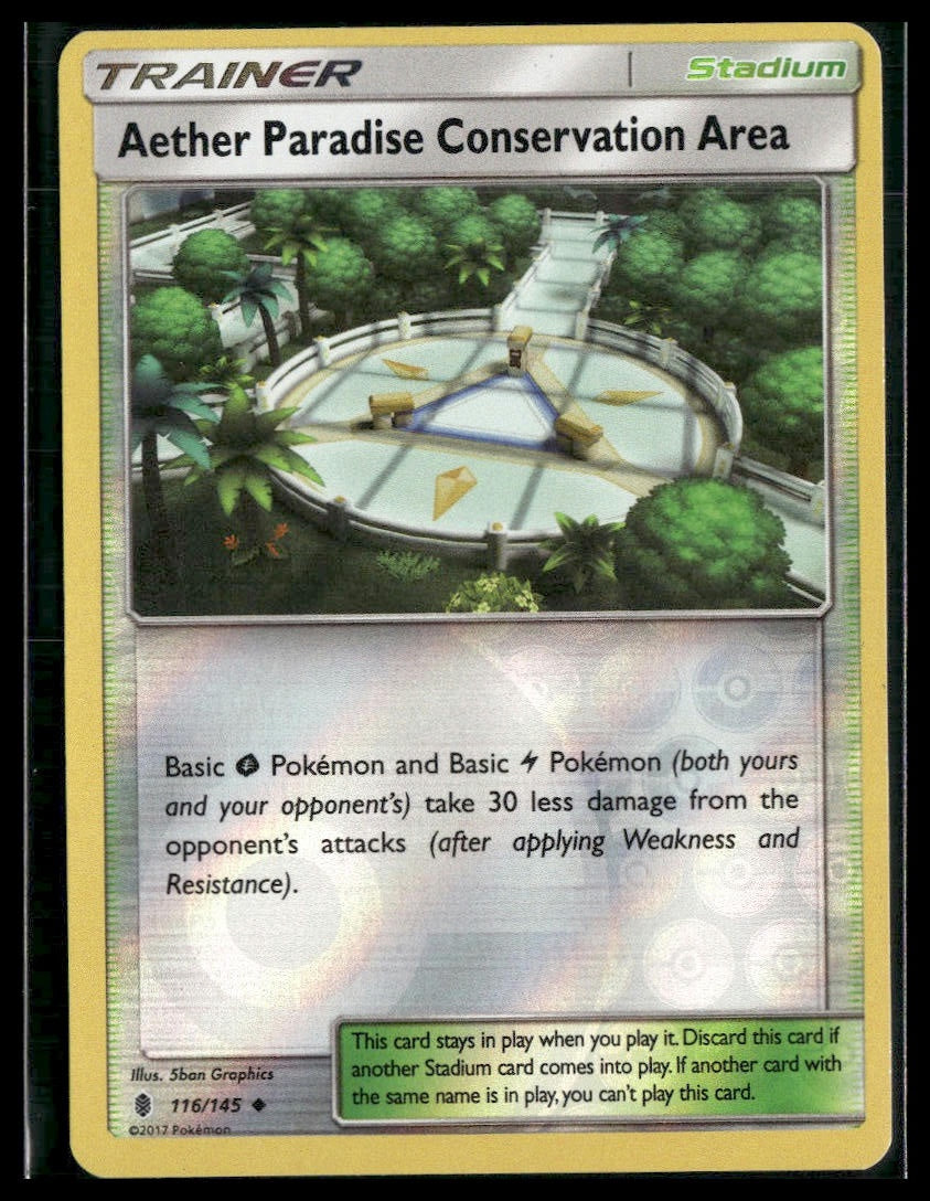 Aether Paradise Conservation Area #116/145 Reverse Holo Guardians Rising VLP
