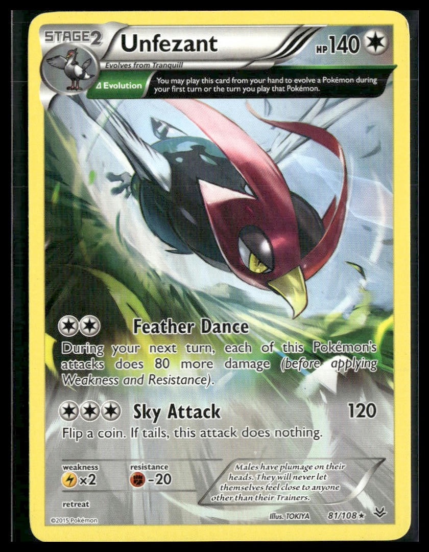 Unfezant (81 Delta) #81/108 Roaring Skies VLP