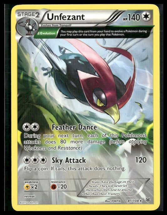 Unfezant (81 Delta) #81/108 Roaring Skies VLP