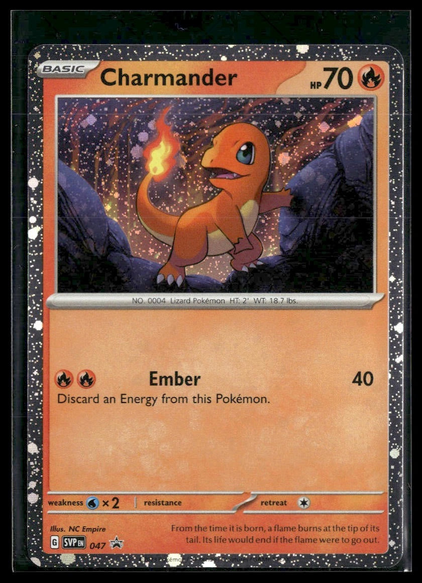 Charmander #047 Cosmos Holo Scarlet & Violet Promo Cards NM