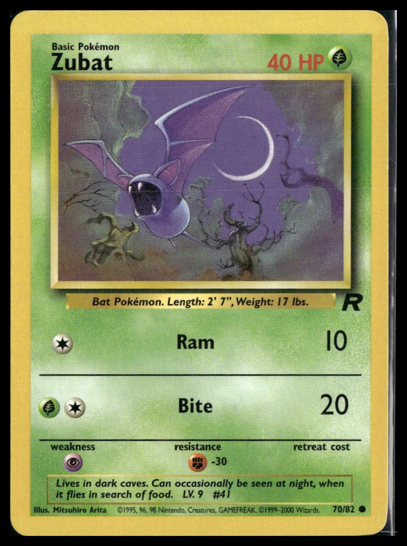 Zubat #70/82 Team Rocket VLP