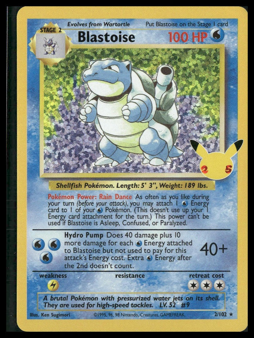 Blastoise #002/102 Base Set NM