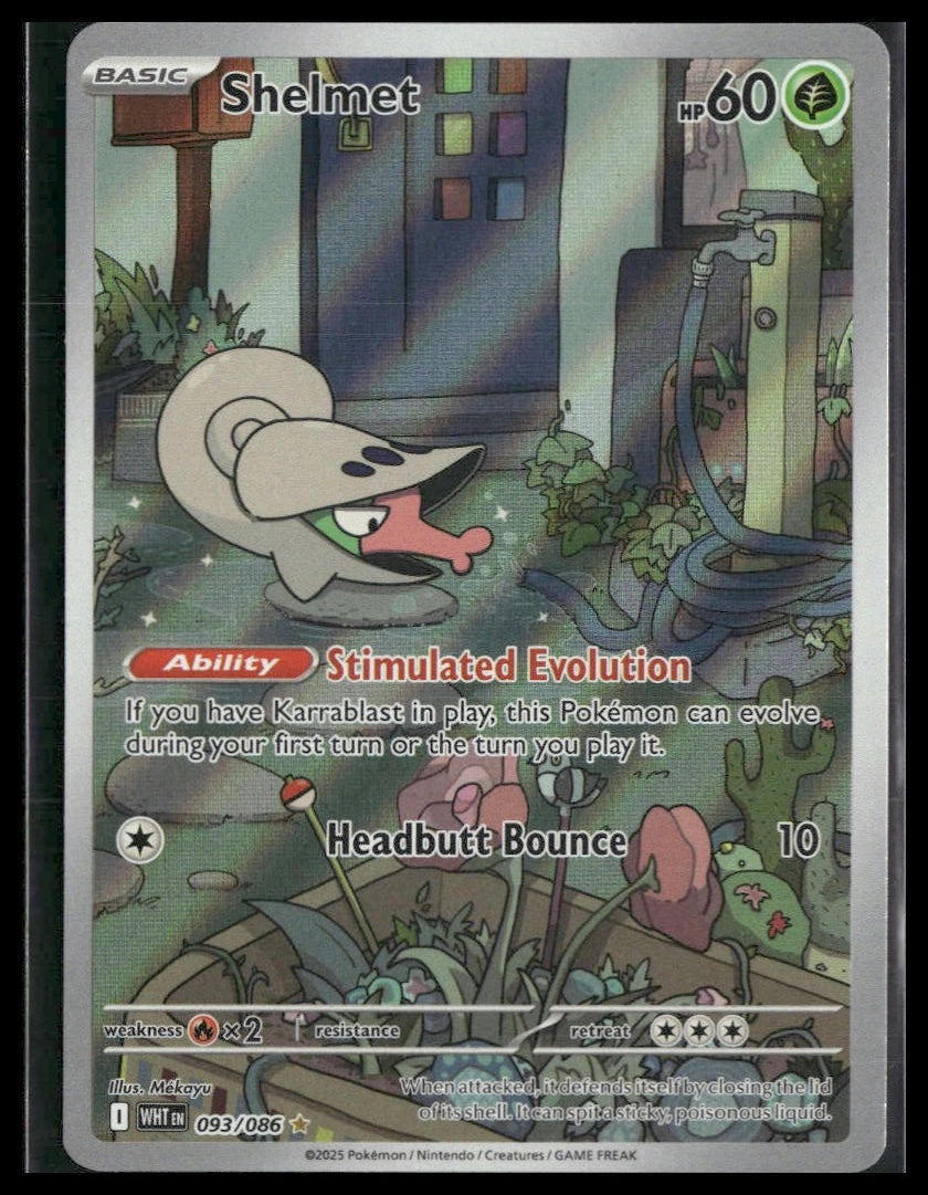 Shelmet #093/086 White Flare NM