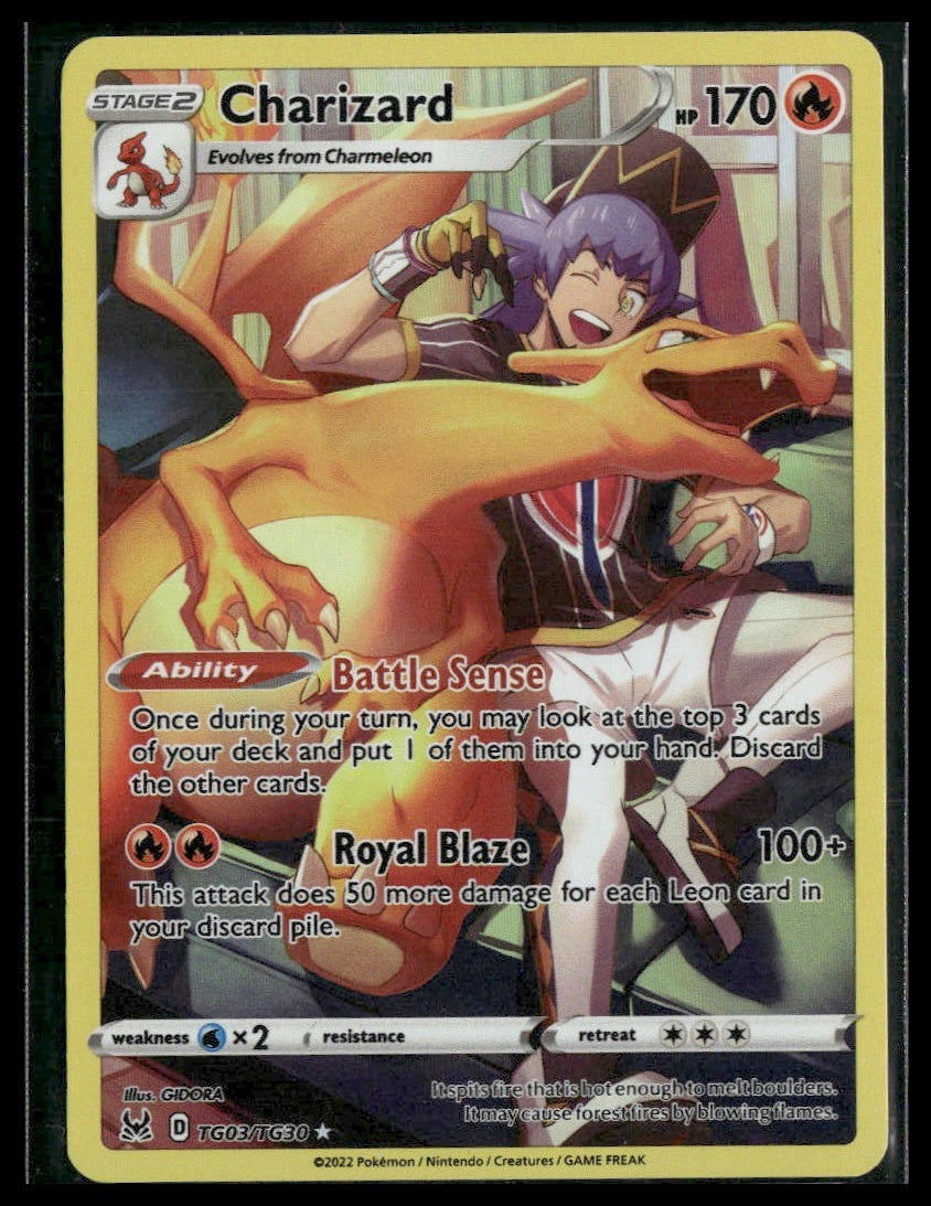 Charizard #TG03/TG30 Lost Origin Trainer Gallery NM