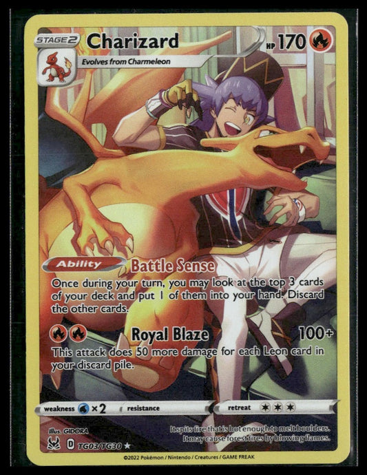 Charizard #TG03/TG30 Lost Origin Trainer Gallery NM