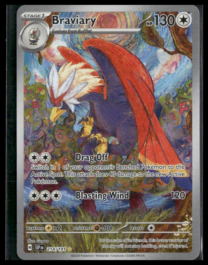 Braviary #214/191 Surging Sparks NM
