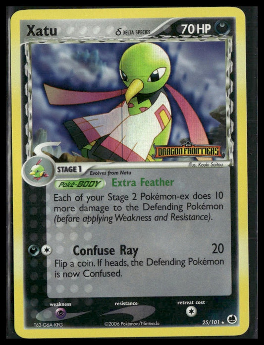 Xatu (Delta Species) #25/101 Reverse Holo STAMP Dragon Frontiers LP