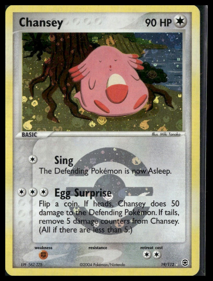 Chansey #19/112 Reverse Holo Miki Tanaka FireRed & LeafGreen LP