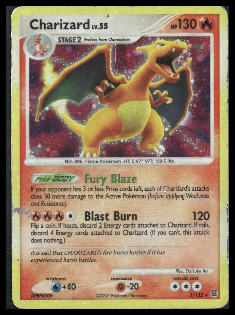 Charizard #3/132 Secret Wonders HP/DMG