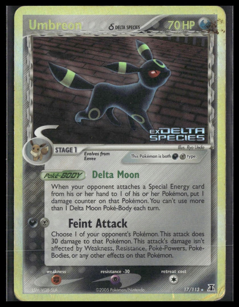 Umbreon (Delta Species) #17/113 Reverse Holo STAMP Delta Species HP