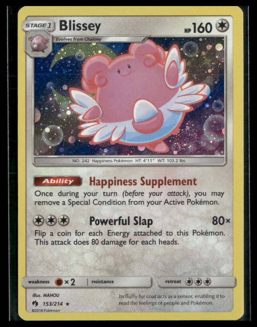 Blissey #153/214 Cosmos Holo Lost Thunder LP