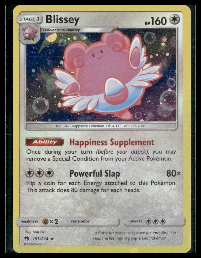Blissey #153/214 Cosmos Holo Lost Thunder VLP