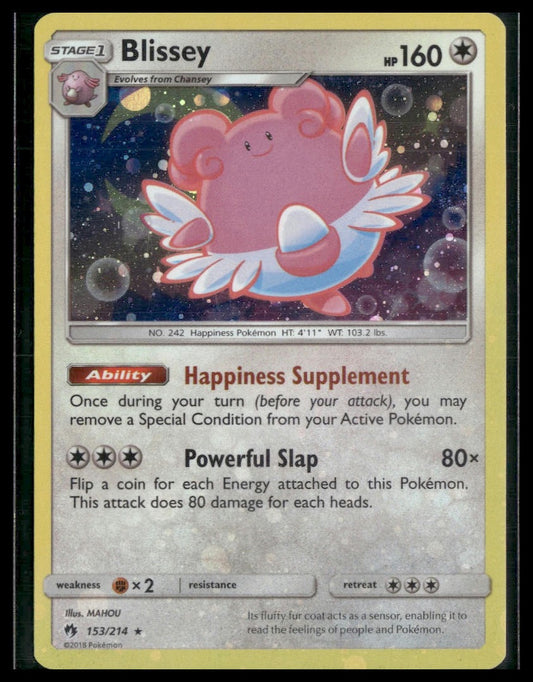 Blissey #153/214 Cosmos Holo Lost Thunder VLP