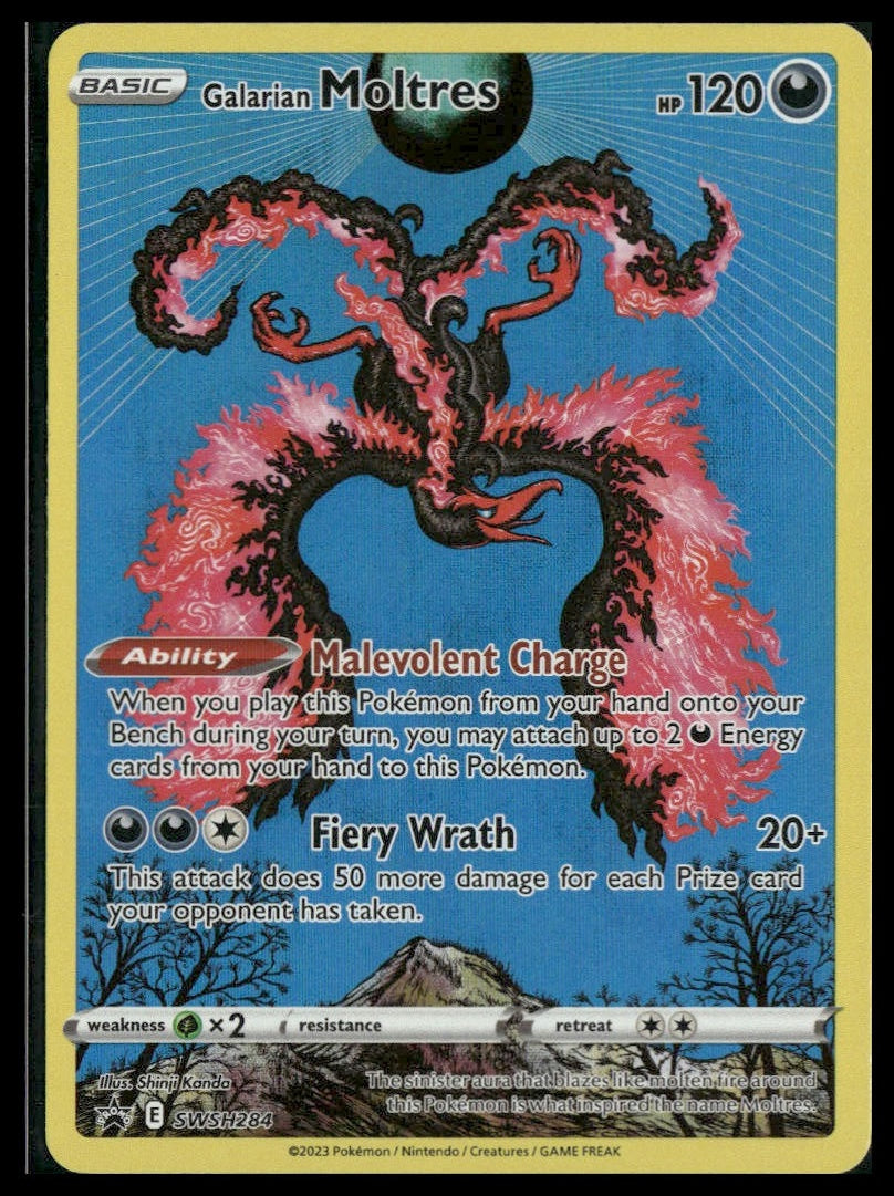 Galarian Moltres #SWSH284 Shinji Kanda Sword & Shield Promo Cards NM