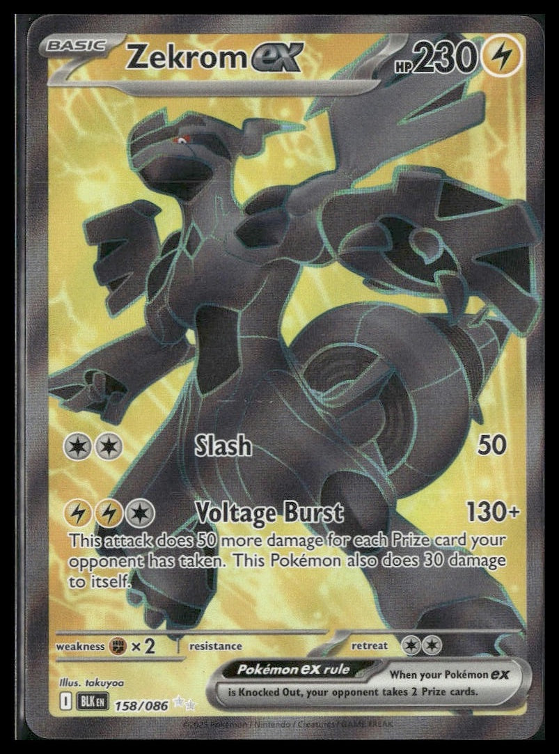 Zekrom ex #158/086 Black Bolt NM