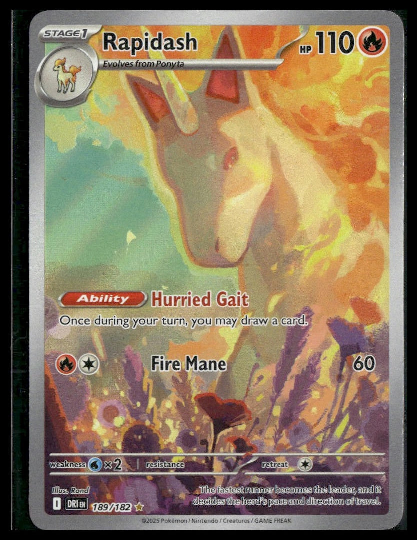 Rapidash #189/182 Destined Rivals VLP