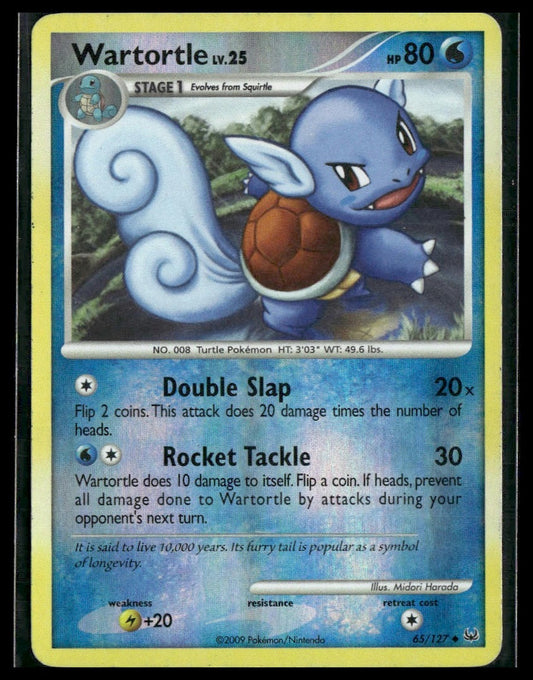 Wartortle #65/127 Reverse Holo Platinum LP