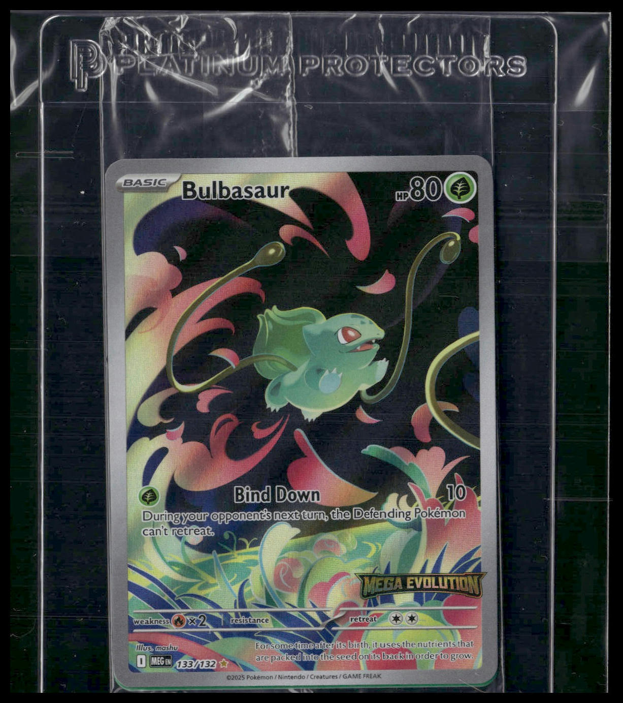 Bulbasaur #133/132 Mega Evolution Booster Box Promo NM