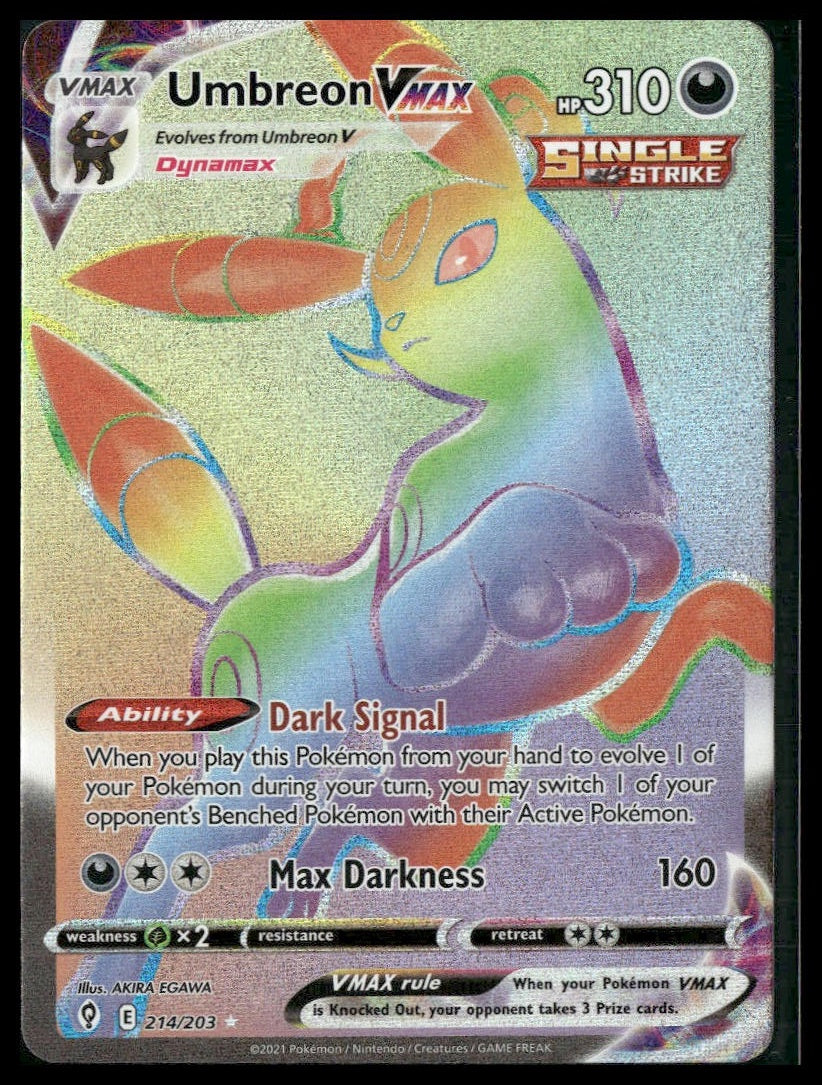 Umbreon VMAX (Secret) #214/203 Evolving Skies NM