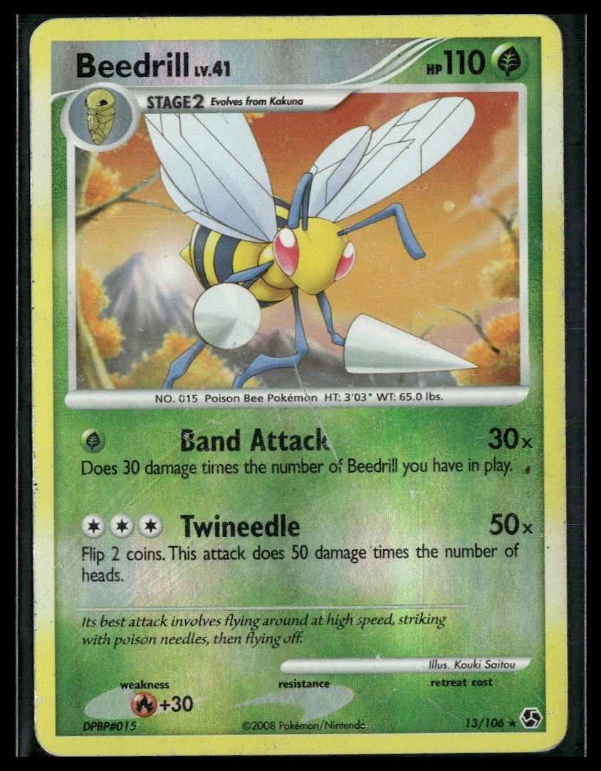 Beedrill #13/106 Reverse Holo Great Encounters MP