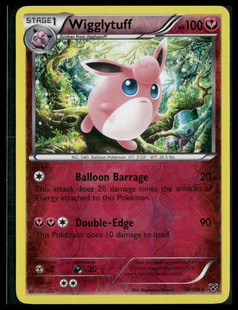 Wigglytuff #90/146 Reverse Holo XY Base Set LP