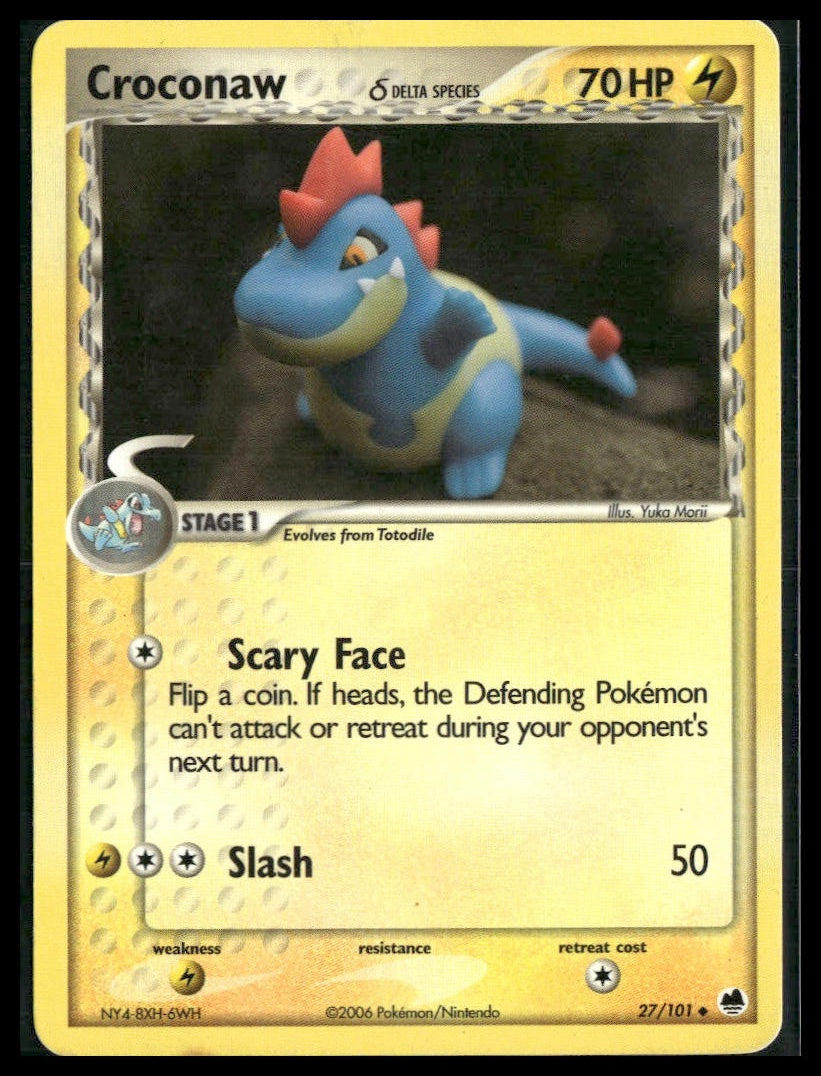 Croconaw (Delta Species) #27/101 Yuka Morii Dragon Frontiers MP