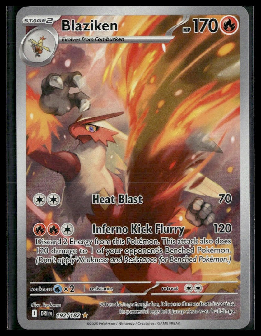 Blaziken #192/182 Destined Rivals NM