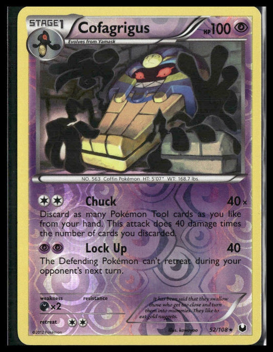 Cofagrigus #52/108 Reverse Holo Dark Explorers LP