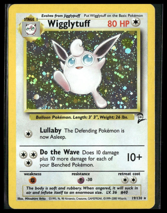Wigglytuff #019/130 Mitsuhiro Arita Holo Base Set 2 LP