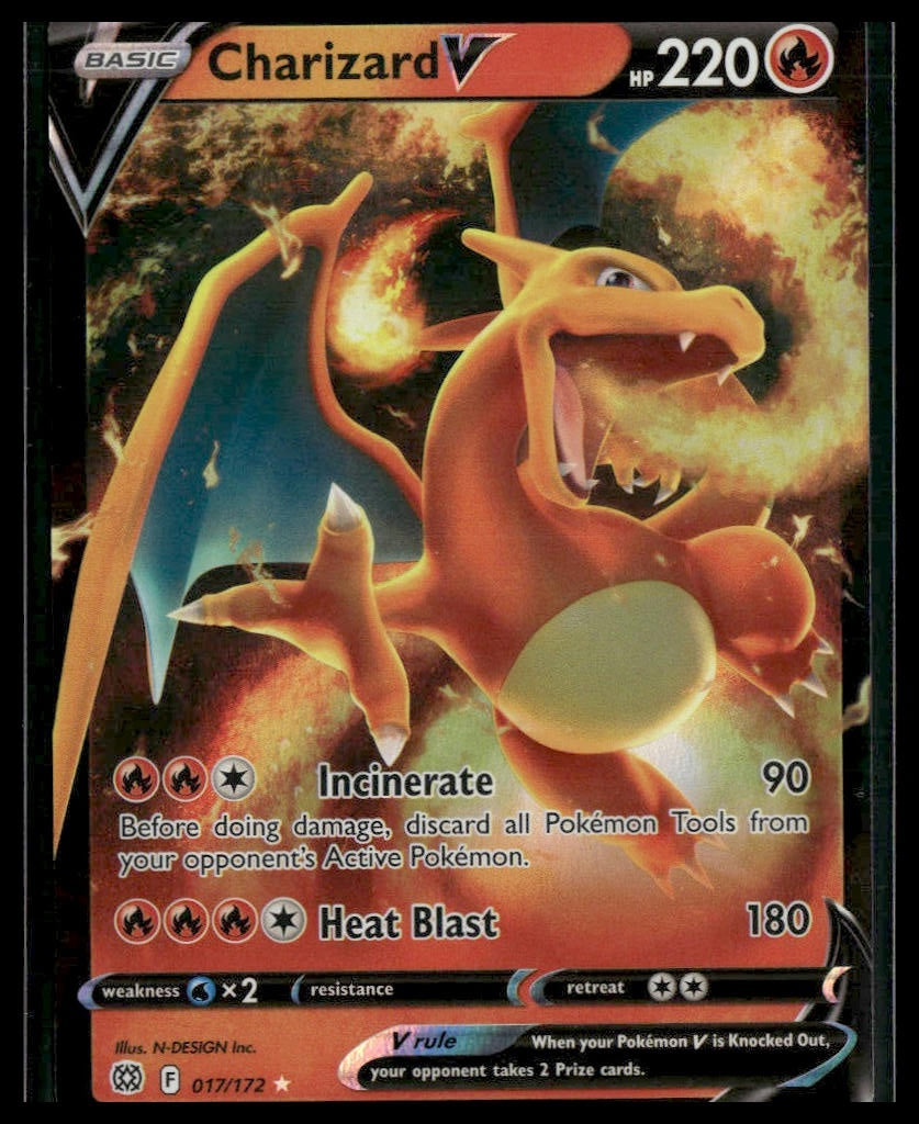 Charizard V #017/172 Brilliant Stars NM