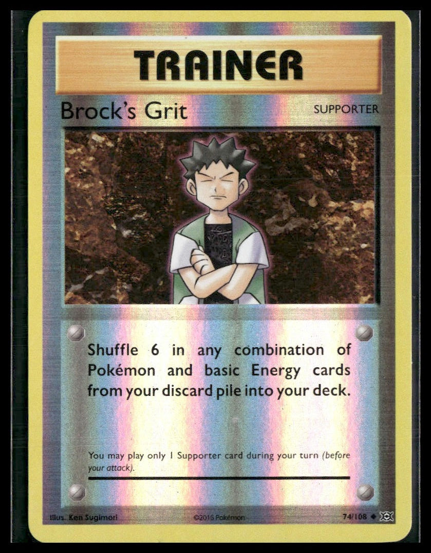 Brock's Grit #74/108 Reverse Holo XY - Evolutions LP