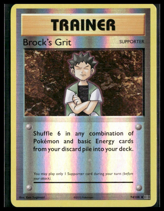 Brock's Grit #74/108 Reverse Holo XY - Evolutions LP