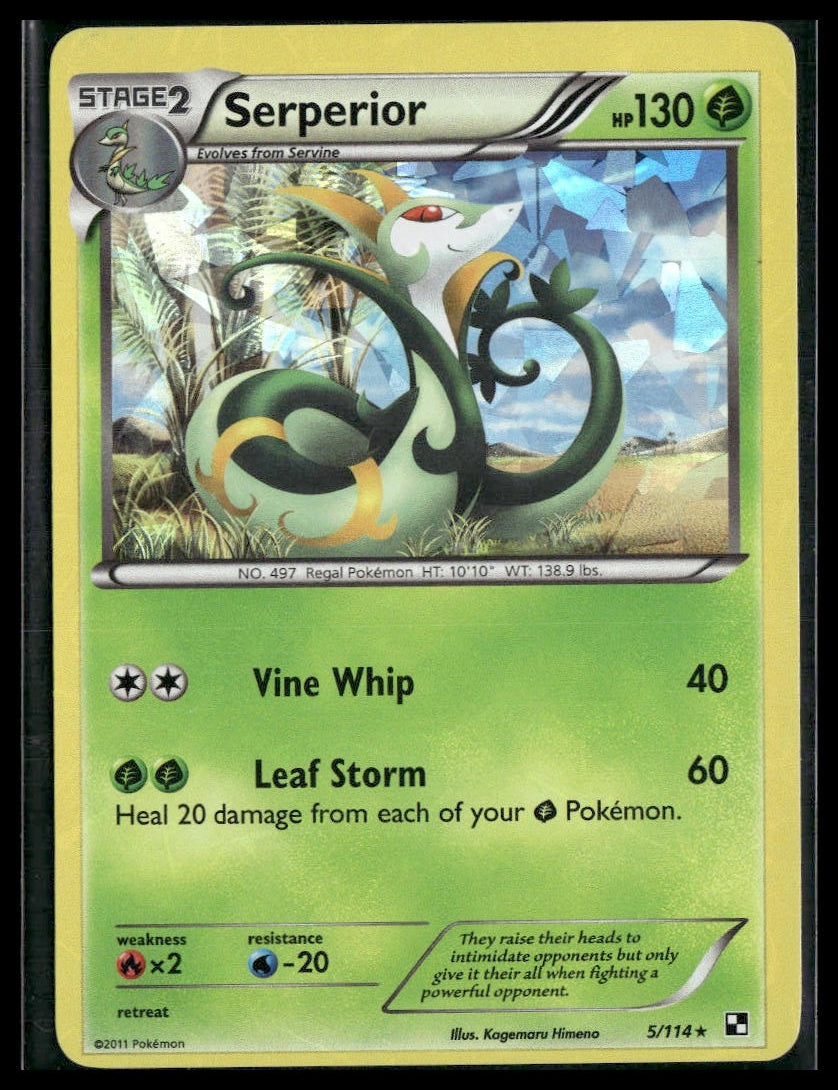 Serperior #005/114 Cracked Ice Holo Black & White LP