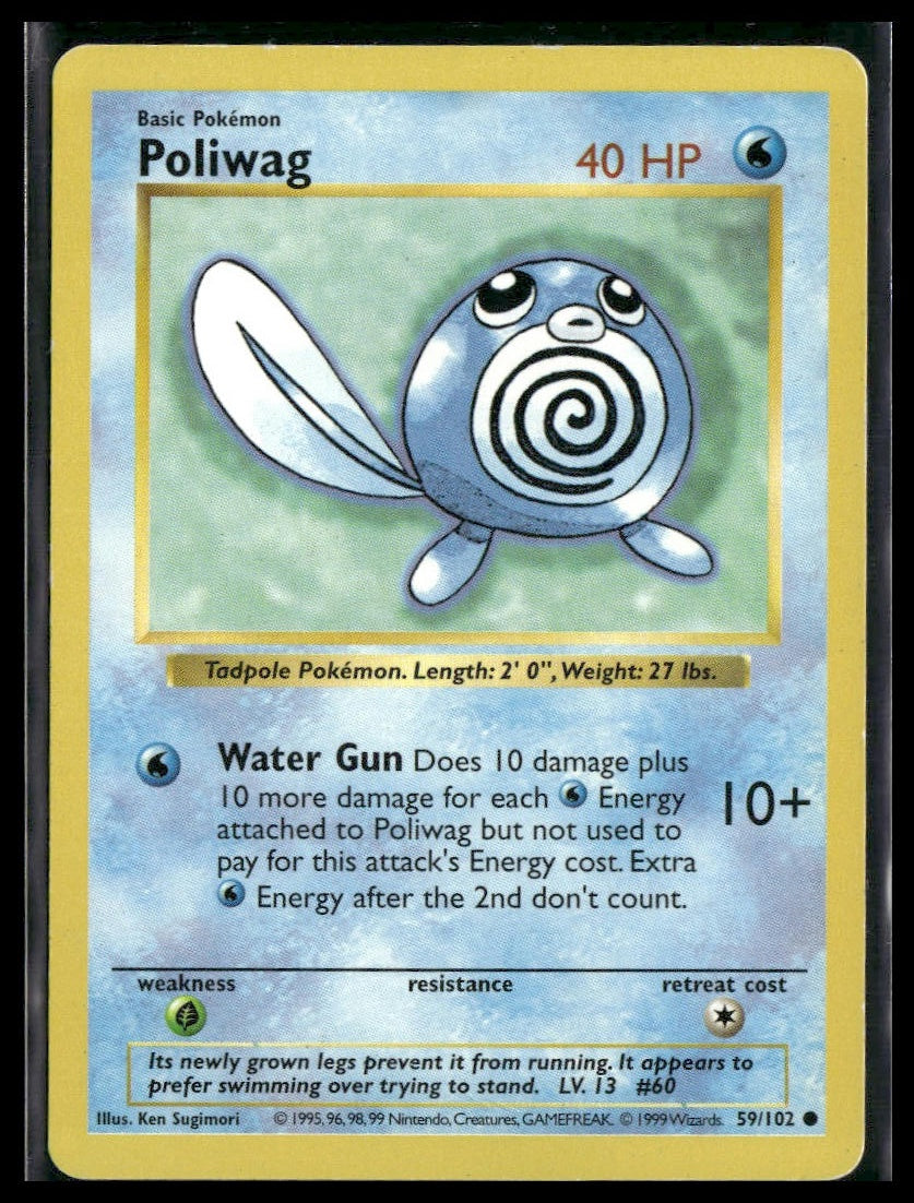 Poliwag #059/102 Base Set (Shadowless) HP