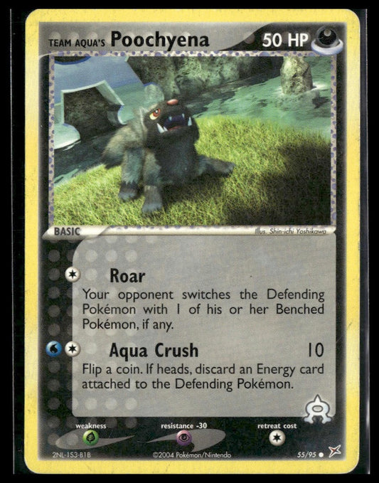 Team Aqua's Poochyena #55/95 Team Magma vs Team Aqua MP