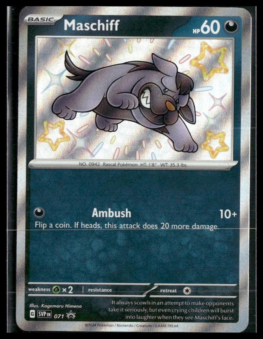 Maschiff #071 Paldean Fates Promo NM