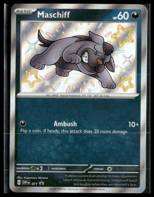 Maschiff #071 Paldean Fates Promo NM