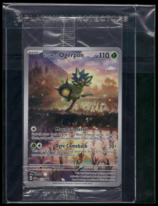 Teal Mask Ogerpon #123 SEALED Twilight Masquerade ETB Promo NM