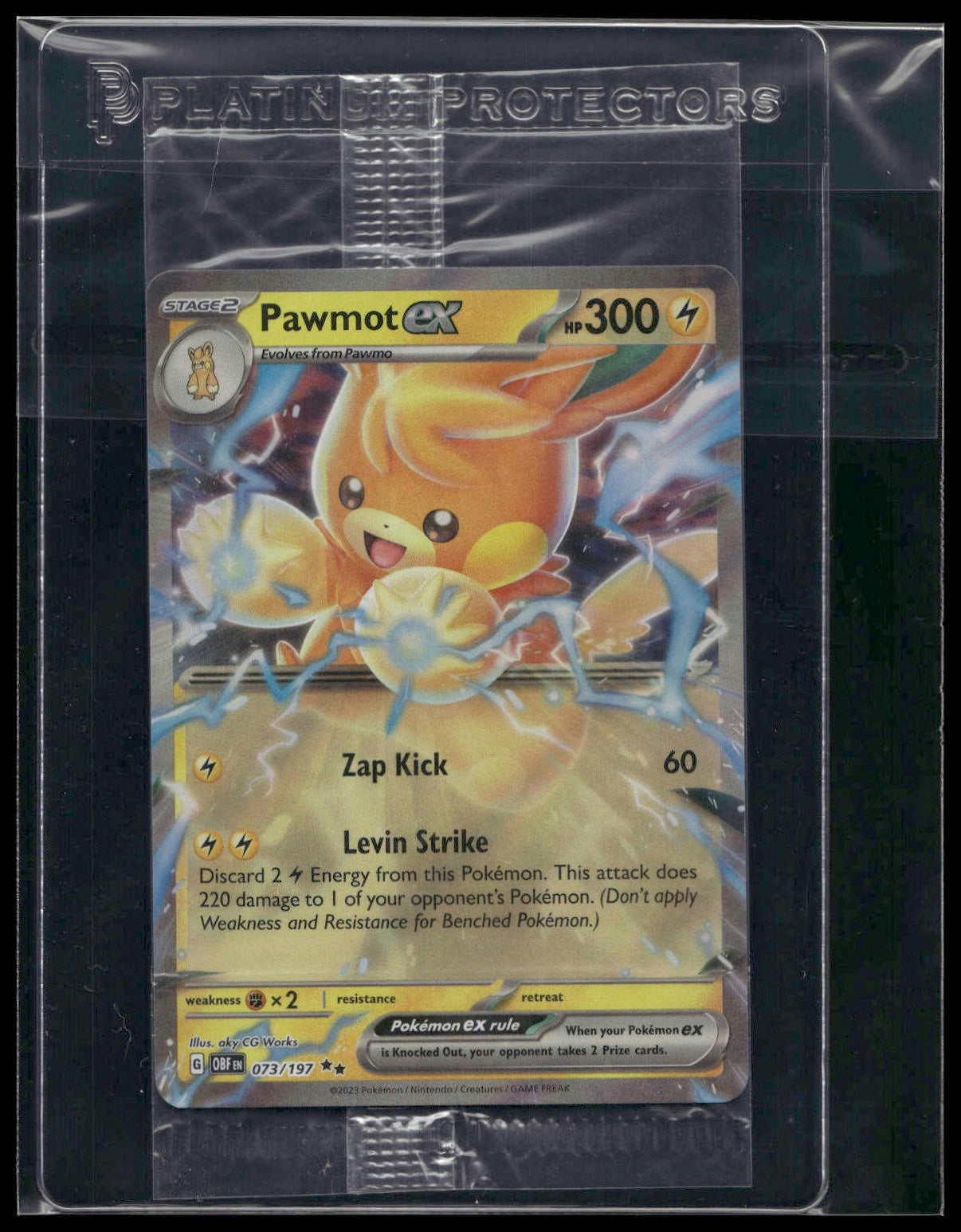 Pawmot ex #073/197 SEALED Obsidian Flames Promo NM