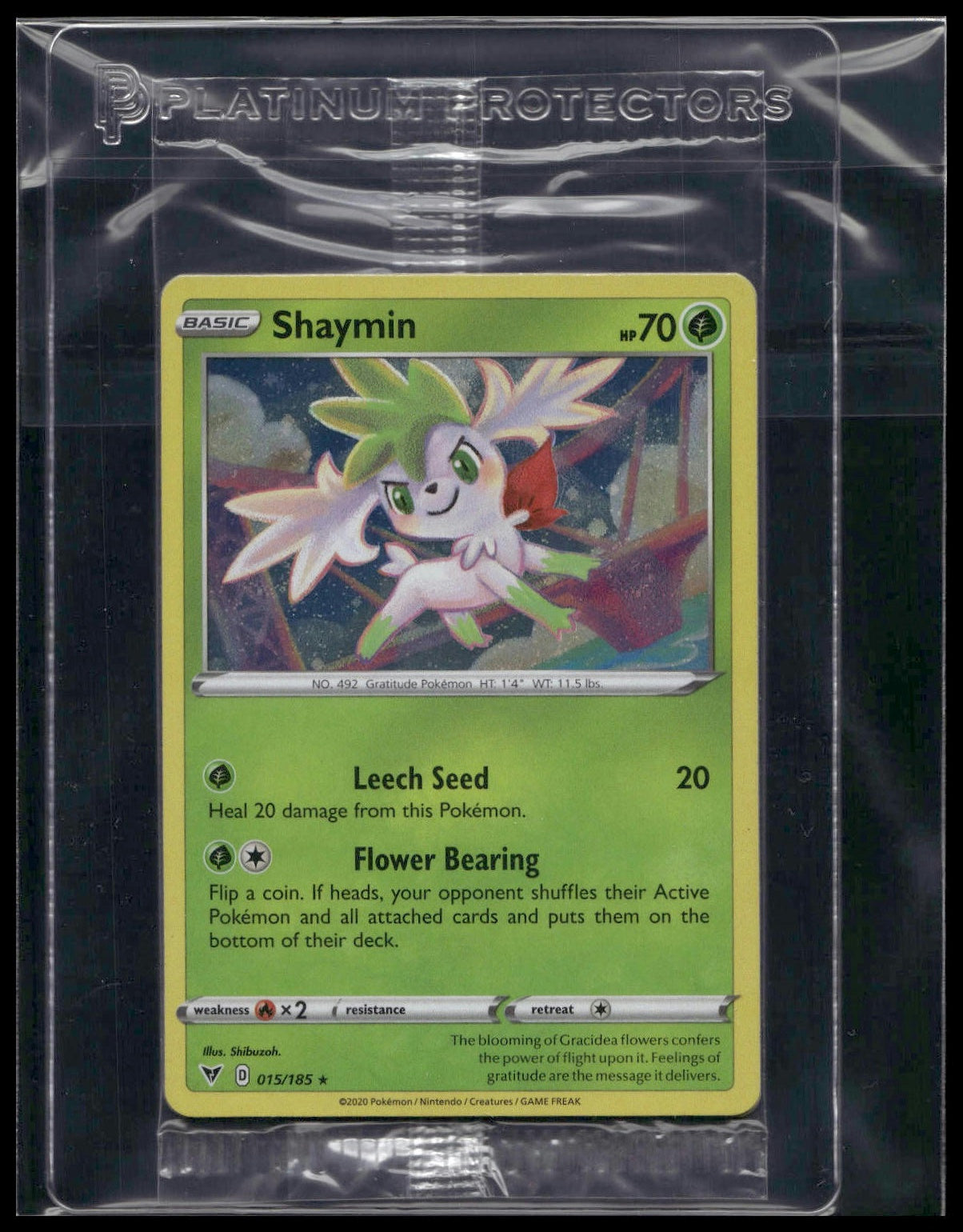 Shaymin #015/185 SEALED Cosmos Holo Vivid Voltage Promo NM