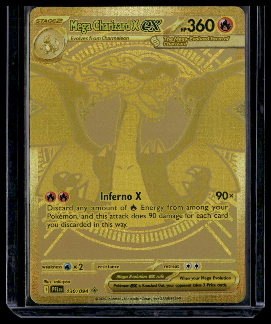 Mega Charizard X ex #130/094 Phantasmal Flames VLP