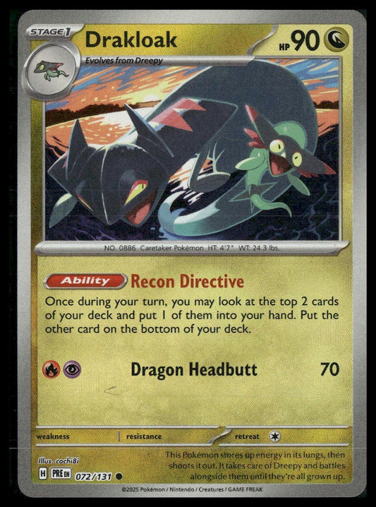 Drakloak (Poke Ball) #72/131 Prismatic Evolutions NM
