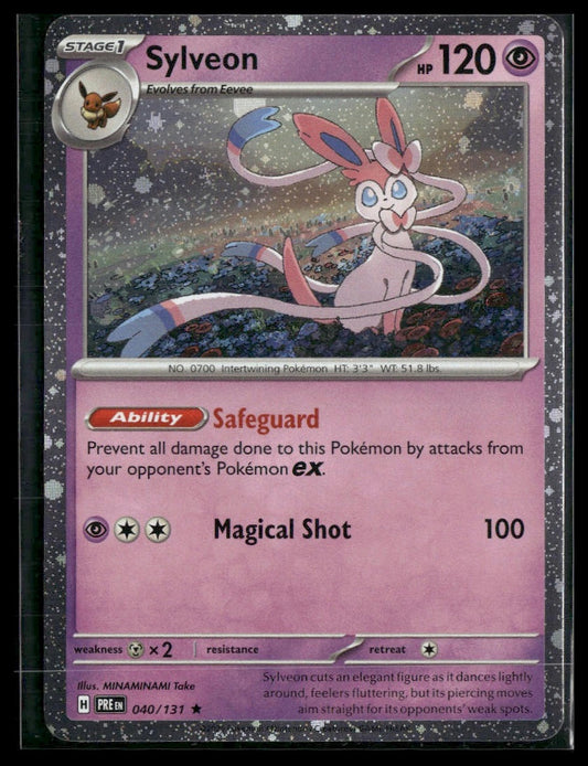 Sylveon #040/131 Cosmos Holo Prismatic Evolutions NM