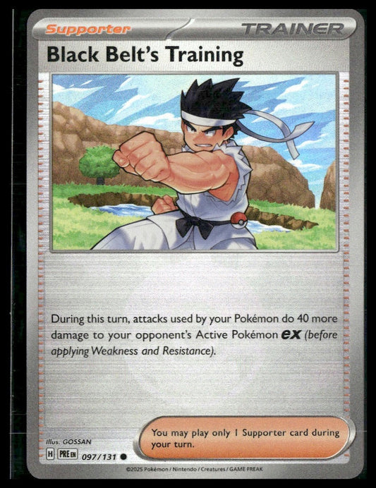 Black Belt's Training (Poke Ball) #097/131 Prismatic Evolutions NM