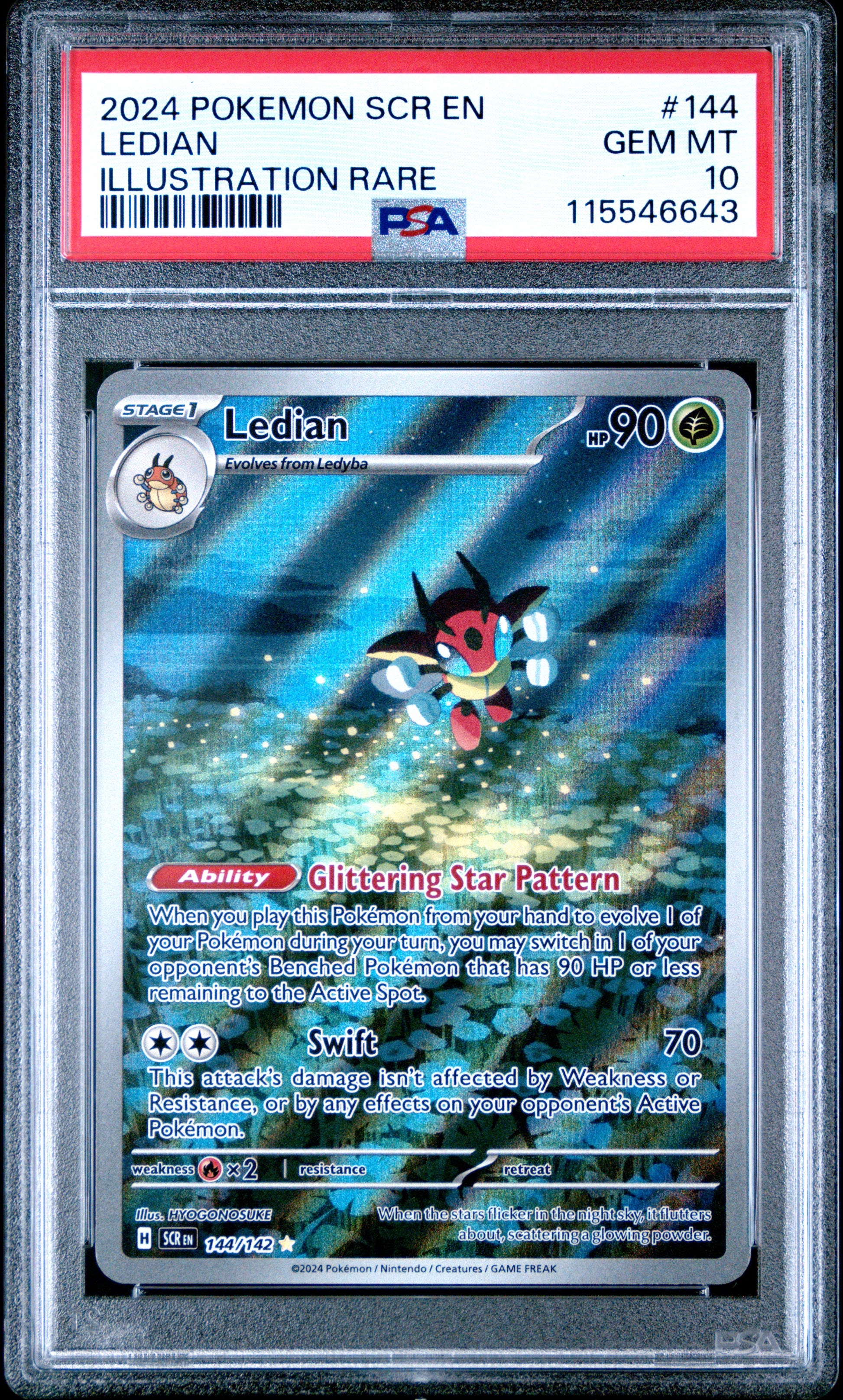 PSA 10 Ledian #144 Stellar Crown