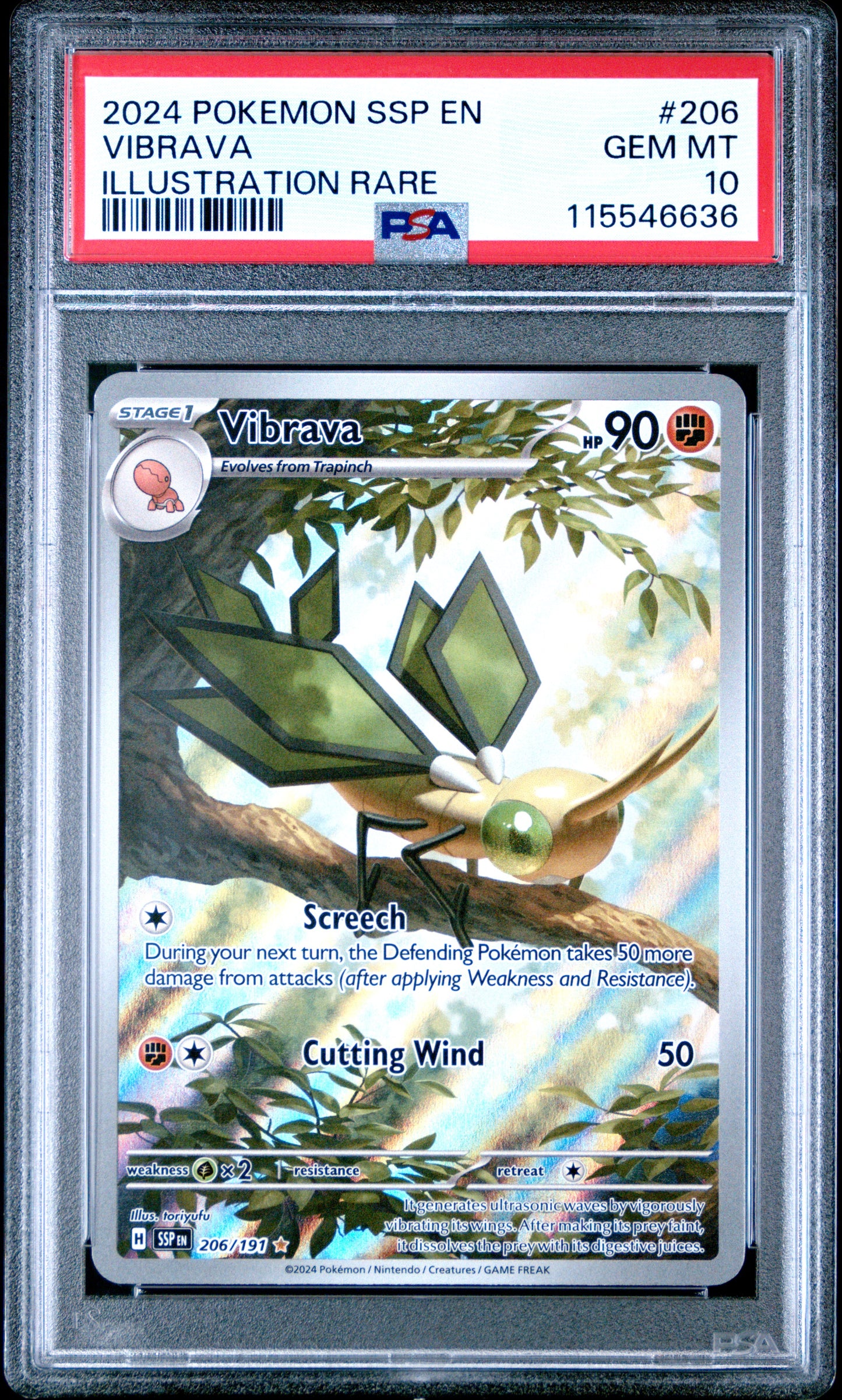 PSA 10 Vibrava #206 Surging Sparks