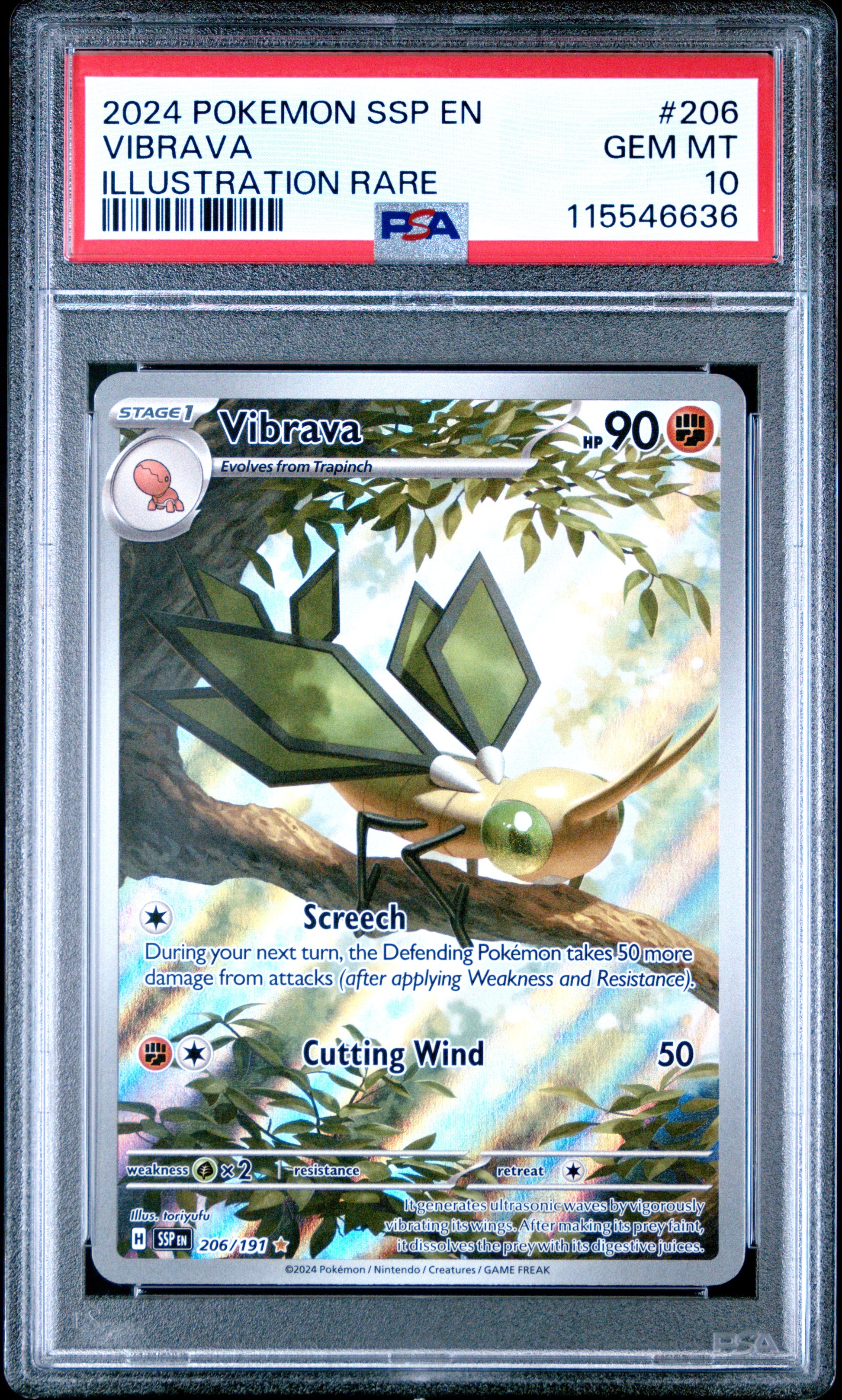 PSA 10 Vibrava #206 Surging Sparks