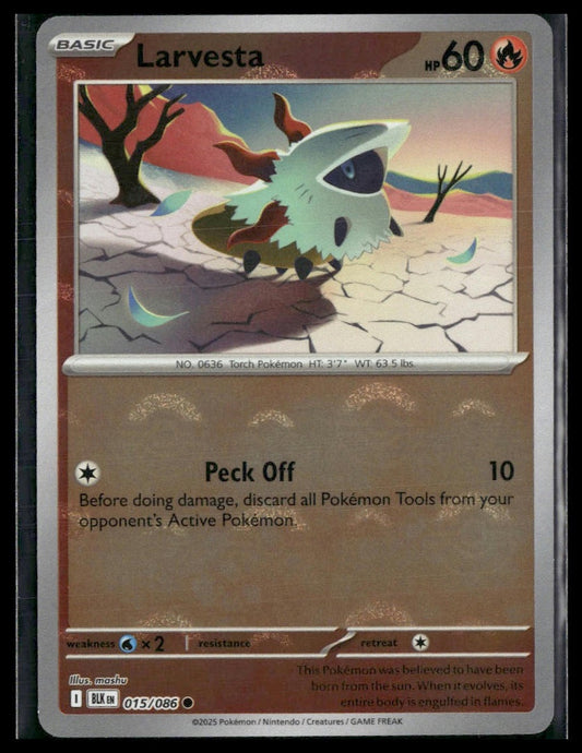 Larvesta (Poke Ball) #015/086 Black Bolt NM