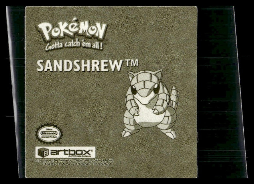 Sandshrew #R07 gold 1999 artbox LP