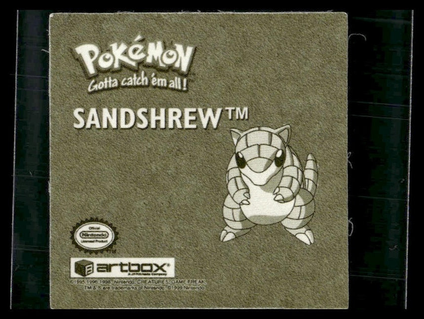 Sandshrew #R07 gold 1999 artbox LP